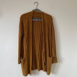 Mustard ochre super soft cardigan sweater